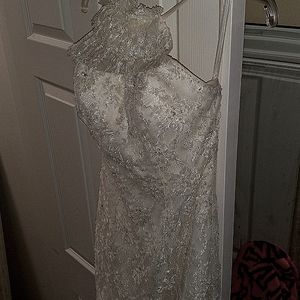 Pronovias Barcelona wedding dress size shown below does come with pink protector